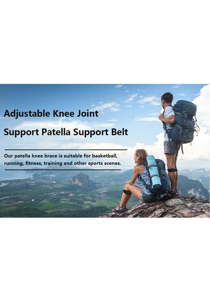 Cuken 1-Pair Patella Support Knee Strap for Knee Pain Relief, Adjustable Knee Brace Patella Support Band for Running, Hiking, Volleyball, Jumpers Knee, Basketball  - Image 4