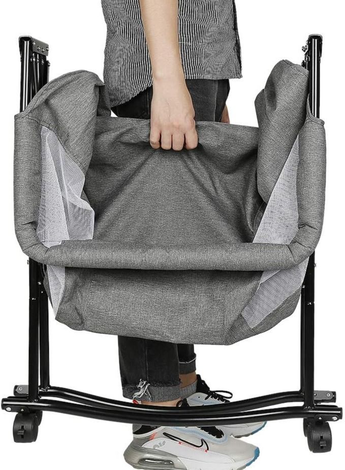 2-in-1 Baby Bedside Crib Portable Travel Cot Foldable Bassinet Bed Newborn Cot