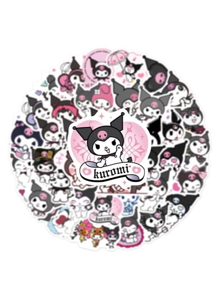 Kuromi Stickers Pack 100Pcs, Cute Kuromi Stickers for Kids Teens Adults Waterproof Vinyl Decals Japanese Anime Stickers for Water Bottles Scrapbook Laptop journaling - Image 1