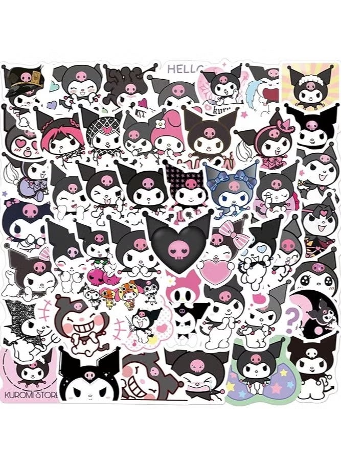 Kuromi Stickers Pack 100Pcs, Cute Kuromi Stickers for Kids Teens Adults Waterproof Vinyl Decals Japanese Anime Stickers for Water Bottles Scrapbook Laptop journaling - Image 2