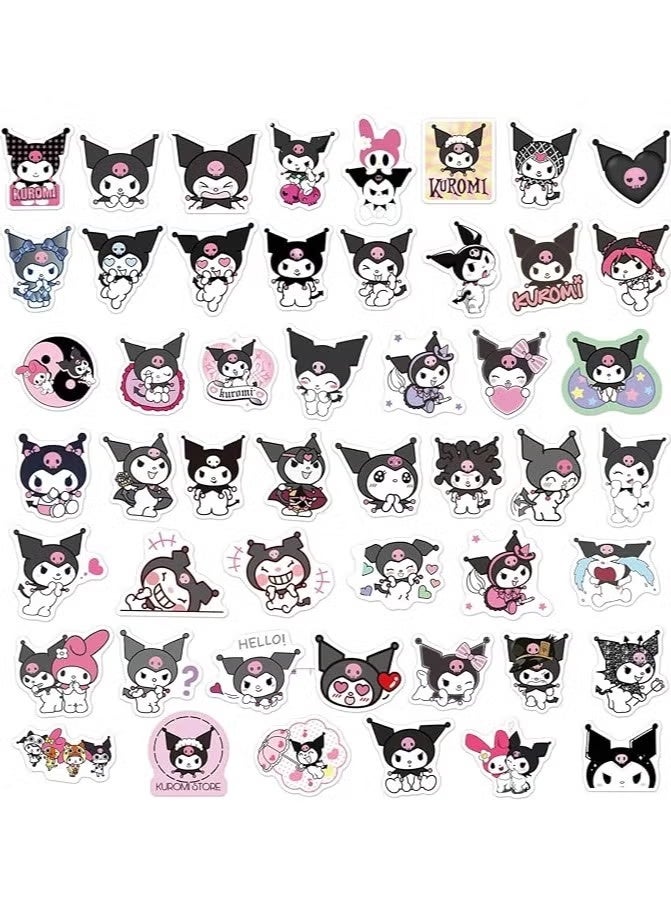 Kuromi Stickers Pack 100Pcs, Cute Kuromi Stickers for Kids Teens Adults Waterproof Vinyl Decals Japanese Anime Stickers for Water Bottles Scrapbook Laptop journaling - Image 4