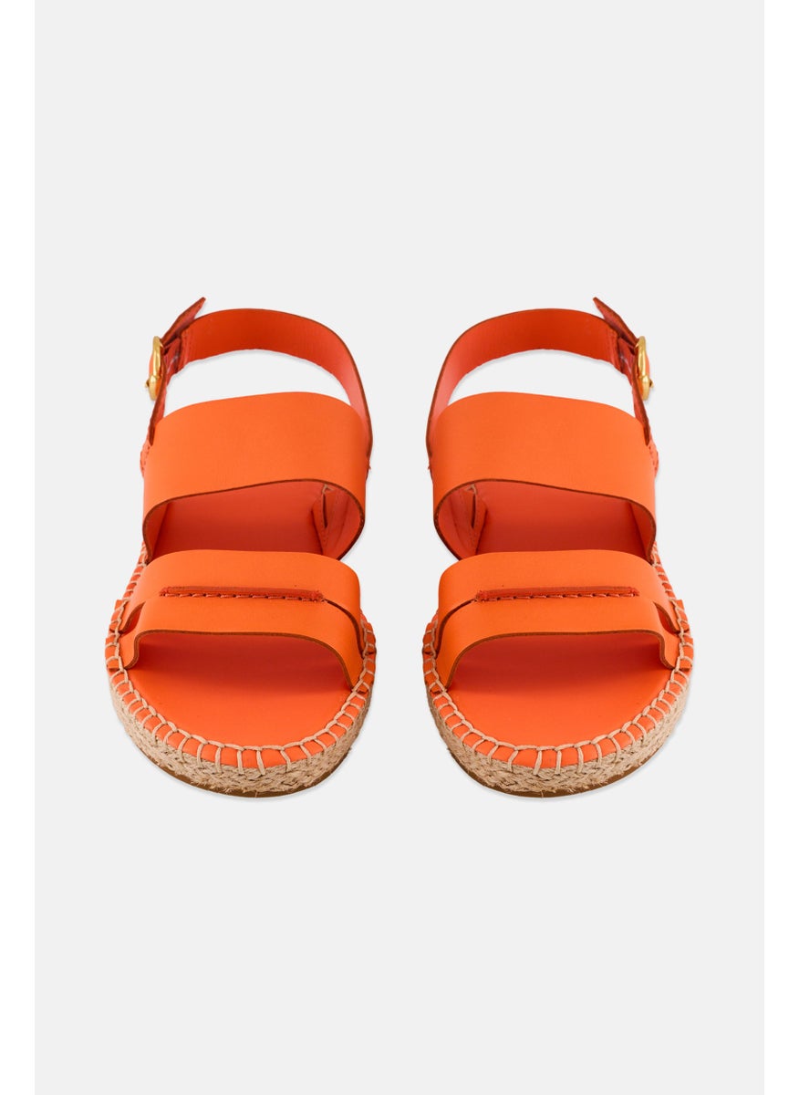 COLE HAAN - Women Medium CF Tildean Adjustable Buckle Sandals, Orange - Image 1
