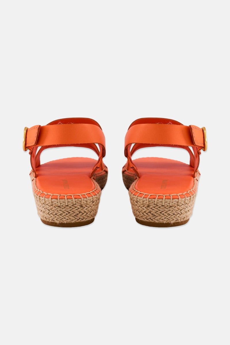 COLE HAAN Women Medium CF Tildean Adjustable Buckle Sandals, Orange - Image 2