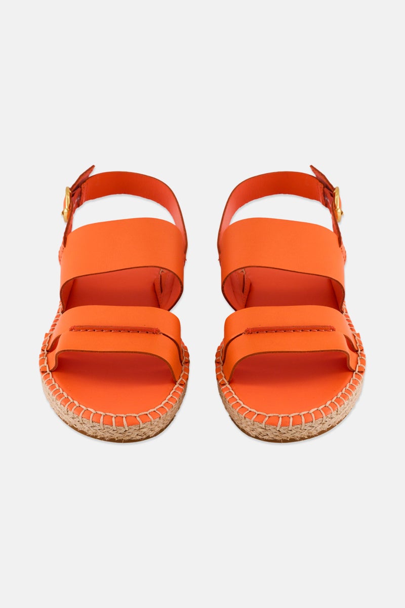 COLE HAAN Women Medium CF Tildean Adjustable Buckle Sandals, Orange - Image 4