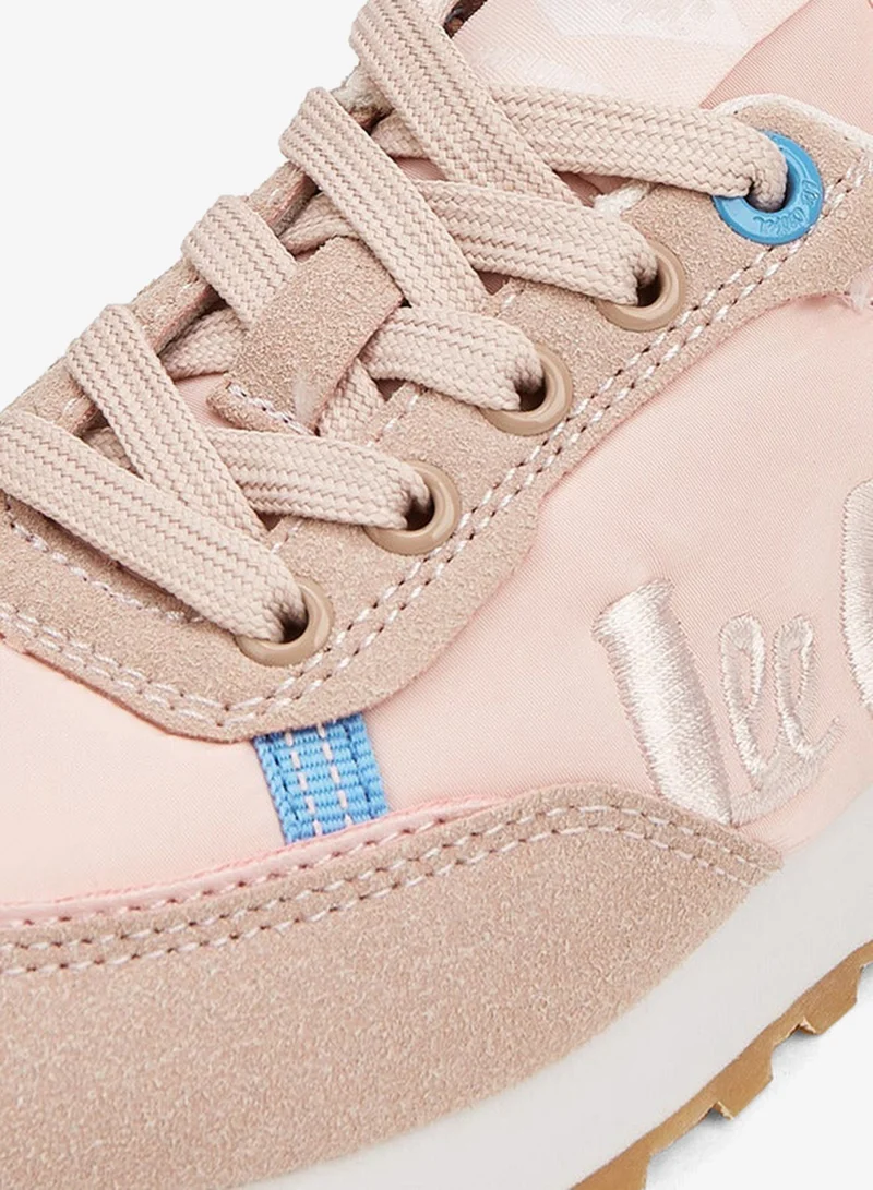 Lee Cooper Girls' Panelled Lace-Up Sneakers with Pull Tab