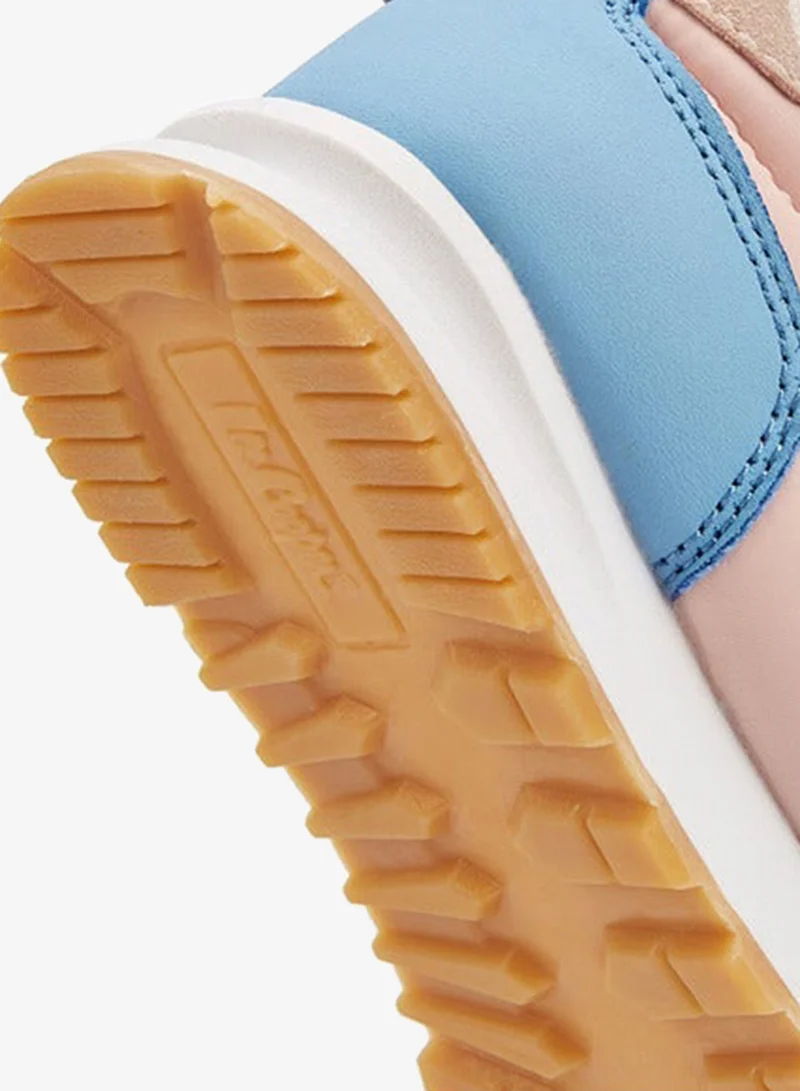 Lee Cooper Girls' Panelled Lace-Up Sneakers with Pull Tab
