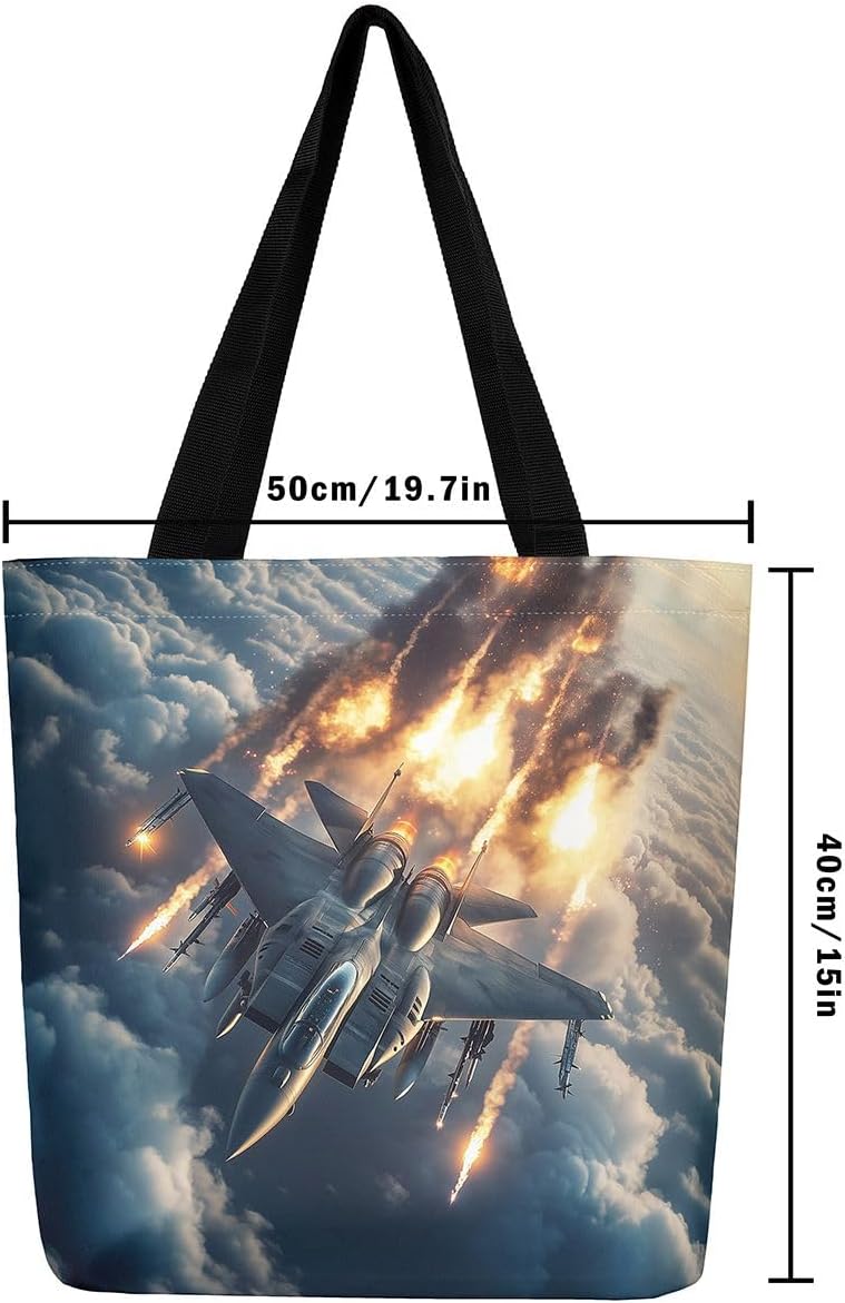 [One-time only offer] Castle Fairy Airplane Canvas Tote Bag,Aircraft Flight Runway Lights Reusable Grocery Handbag Discounted price Recommended by Saudi locals Flexible anti-break Practical design Advanced compact design One-time only offer Local trackable shipment Multi-use upgraded craftsmanship Budget friendly trendy design KSA approved quality Reduce daily hassle Competitive price Local ready stock fast ship Classic design alternatives Daily hot sale Exclusive deal Season hot seller Climate adapted upgraded quality Gulf market standard build Fast intercity distribution Gulf approved global quality Great for gift & personal use Safe silicone build Available in multiple sizes - Image 2