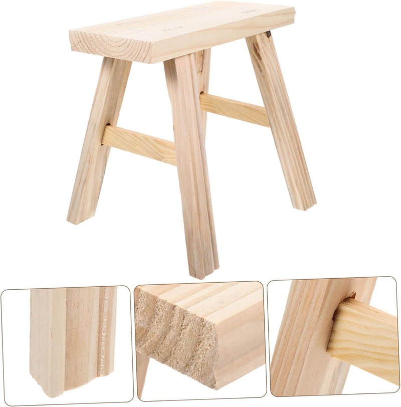 Comfortable Stool for Shoe Changing Retro Design Lightweight Easy to Clean for Bathroom Bedroom Use Non Slip Surface Strong Construction - Image 5