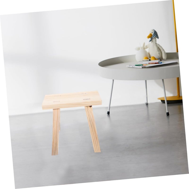 Comfortable Stool for Shoe Changing Retro Design Lightweight Easy to Clean for Bathroom Bedroom Use Non Slip Surface Strong Construction - Image 4