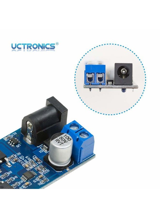 UCTRONICS DC 9V 12V 24V to DC 5V 5A Buck Converter Module, 9-36V Step Down to USB 5V Transformer Dual Output Voltage Regulator Board [2 Pack] - Image 3
