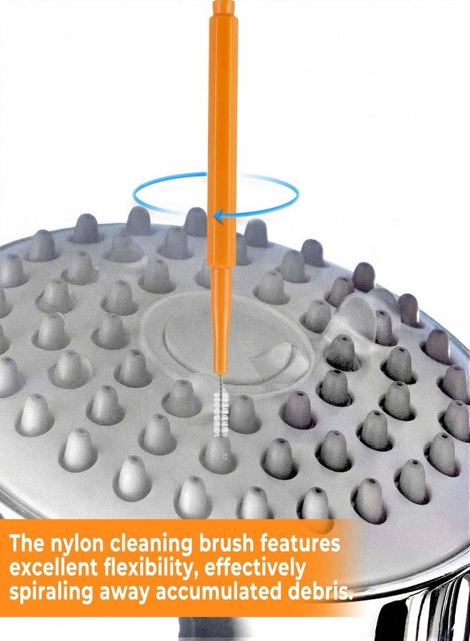 Exircy 50PCS Shower Head Cleaning Brush, Multifunctional Shower Head Cleaner Tool Anti-Clogging Crevice Cleaning Brush Nozzle Unclogger with Protective Cover & Storage for Showerhead Small Hole Nozzle - Image 3