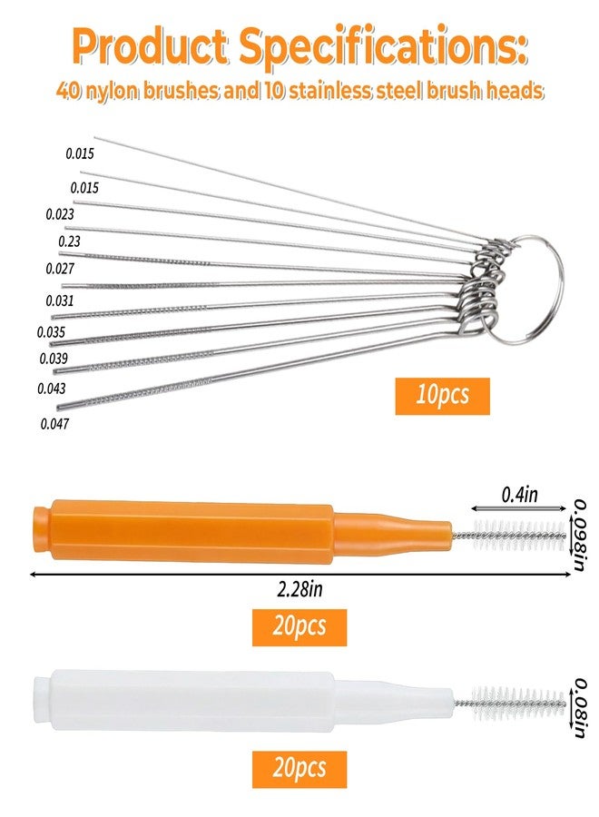 Exircy 50PCS Shower Head Cleaning Brush, Multifunctional Shower Head Cleaner Tool Anti-Clogging Crevice Cleaning Brush Nozzle Unclogger with Protective Cover & Storage for Showerhead Small Hole Nozzle - Image 2