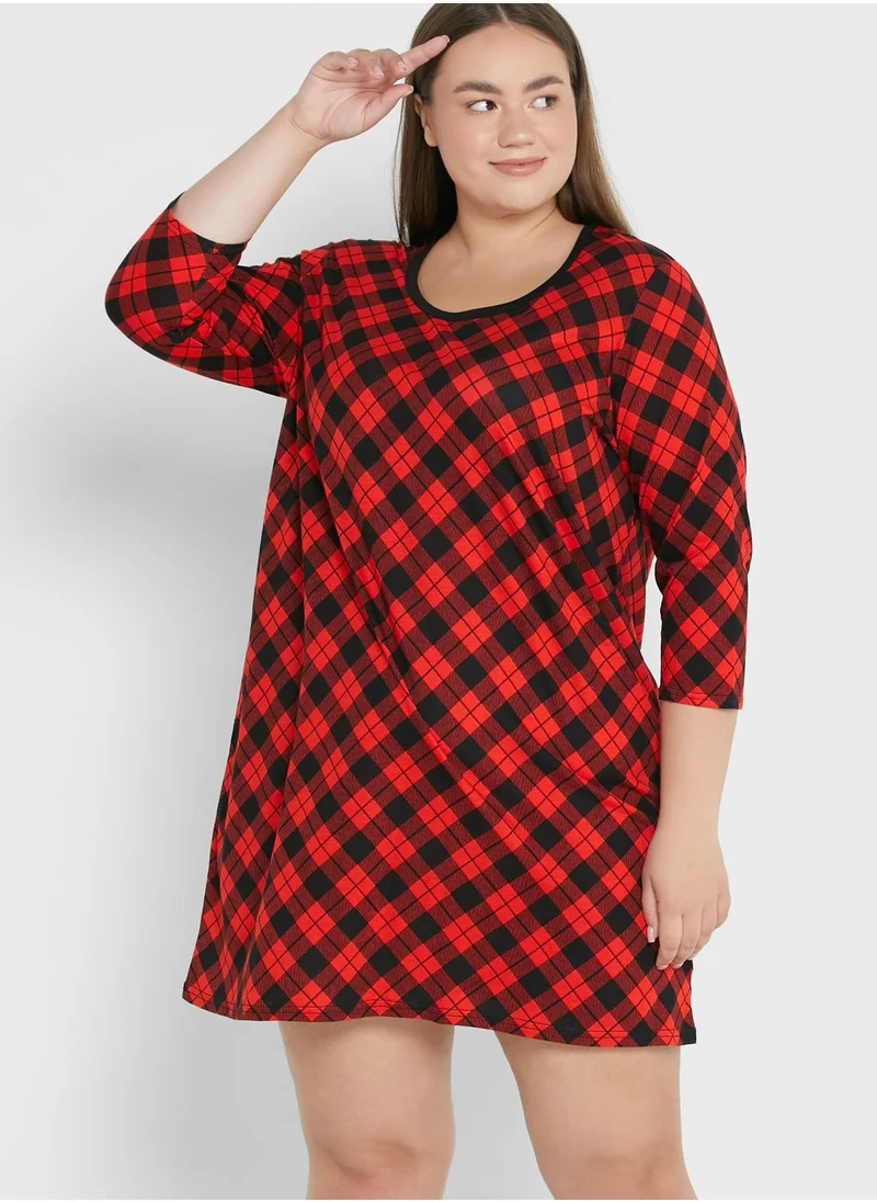 city chic Checked Dress