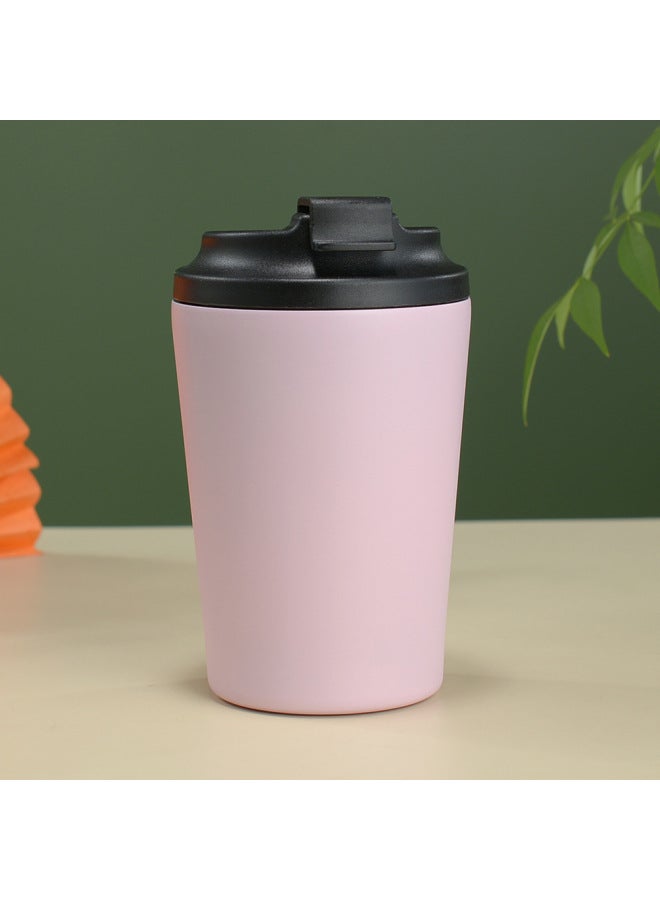 Solid Color Milk Scale Cup Portable 12oz Coffee Cup Vacuum Double Layer 304 Stainless Steel Thermos Cup