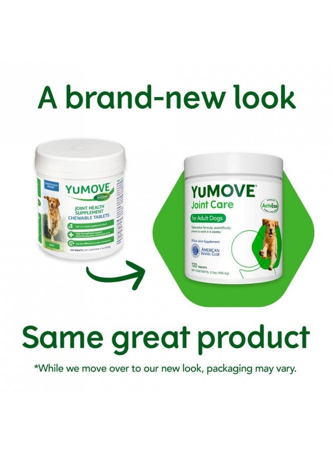 Lintbells Yumove Adult Dog Tablets | Hip And Joint Supplement For Dogs With Glucosamine, Chondroitin, Hyaluronic Acid, Green Lipped Mussel | Dogs Aged 6 To 8 | 120 Count Tablets, Treat Colored  - Image 1