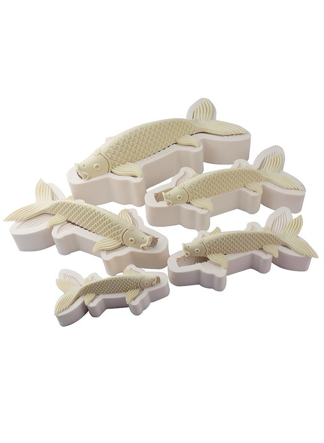 Bluejw Pattern Pasta Pastry Silicone Mold Three-dimensional Koi Fish Flower Cake Steamed Bread Mold Birthday Cake Decoration Fish Mold  - Image 4