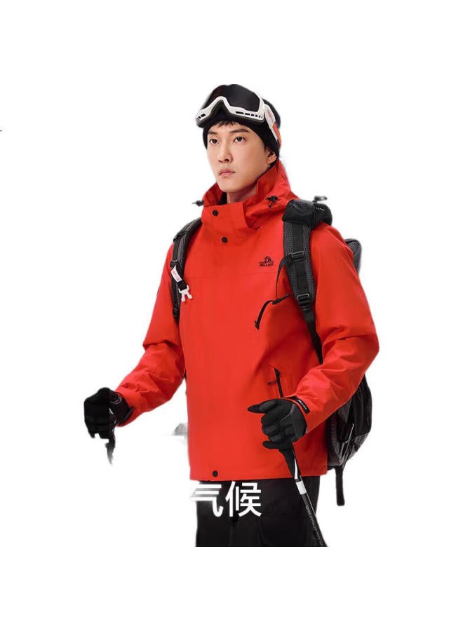 PELLIOT [Shanfeng] 3-In Outdoor Hardshell Windproof Mountaineering Jacket For Men And Women, Spring And Autumn Coat 124301038 Black L - Image 1