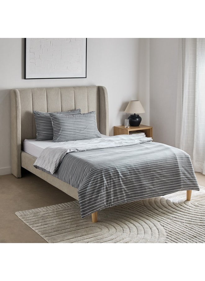 Home Box Madison Lunaire 3-Piece Printed Cotton Twin Duvet Quilt Cover Set 220 x 150 cm  - Image 1