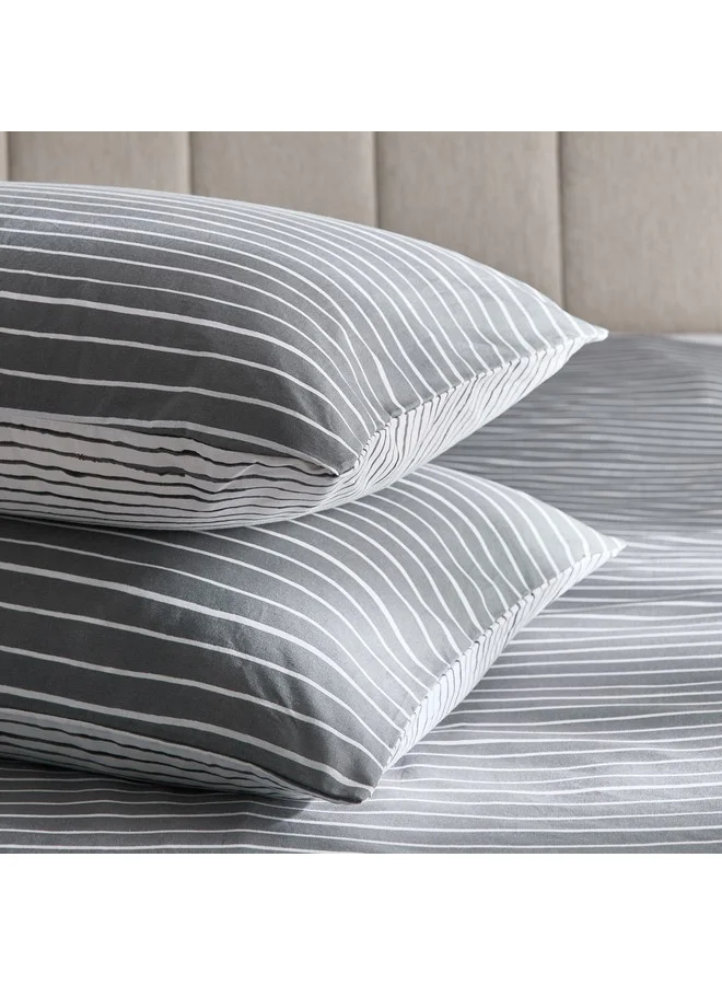 هوم بوكس Madison Lunaire 3-Piece Printed Cotton Twin Duvet Quilt Cover Set 220 x 150 cm