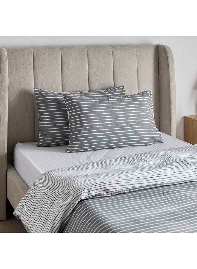 Home Box Madison Lunaire 3-Piece Printed Cotton Twin Duvet Quilt Cover Set 220 x 150 cm  - Image 2