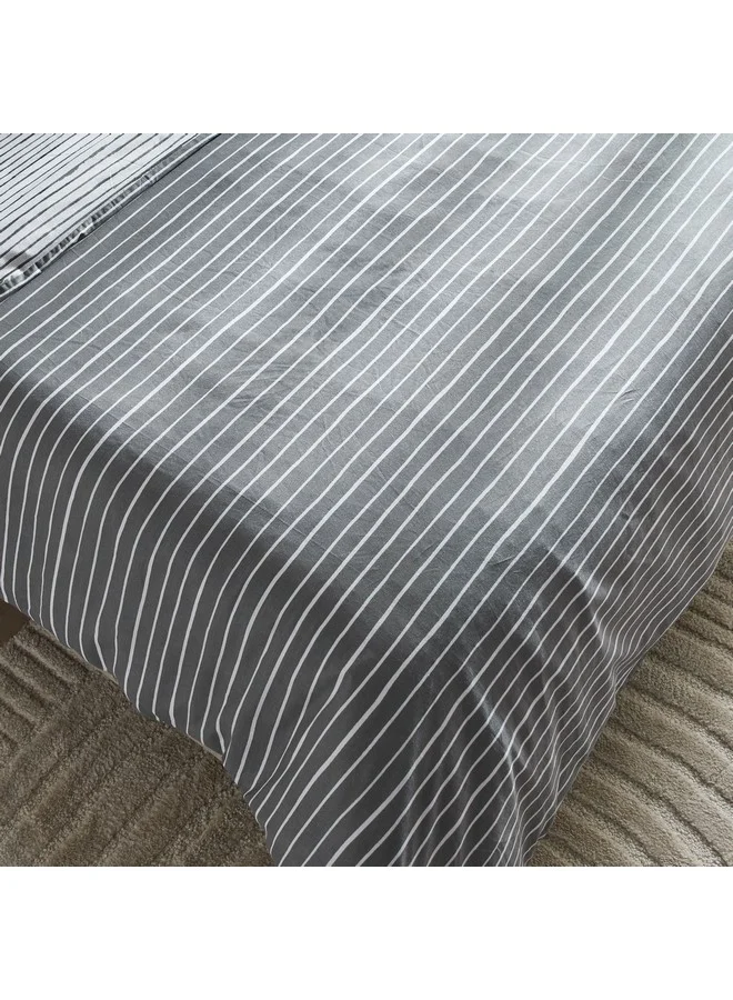 هوم بوكس Madison Lunaire 3-Piece Printed Cotton Twin Duvet Quilt Cover Set 220 x 150 cm
