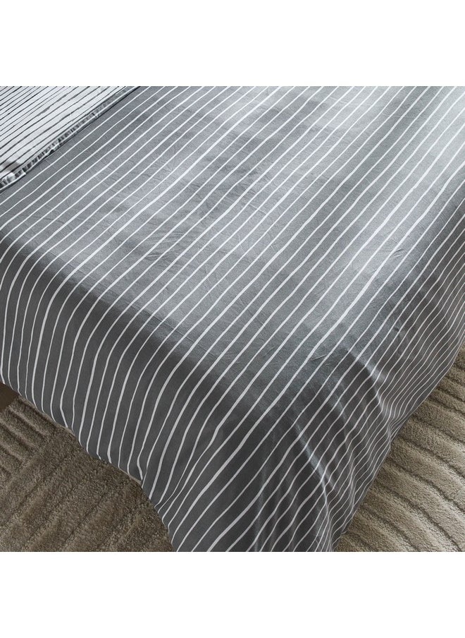 Home Box Madison Lunaire 3-Piece Printed Cotton Twin Duvet Quilt Cover Set 220 x 150 cm  - Image 5
