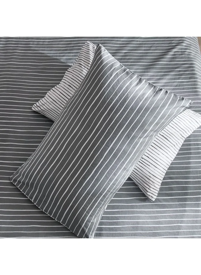 هوم بوكس Madison Lunaire 3-Piece Printed Cotton Twin Duvet Quilt Cover Set 220 x 150 cm