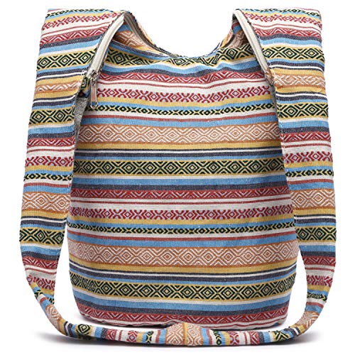 Coton Pose Women Shoulder Handbags Fashion canvas Hippie Crossbody Bags Bohemian Animal Prints Hobo Bags (Off-white) - Image 2