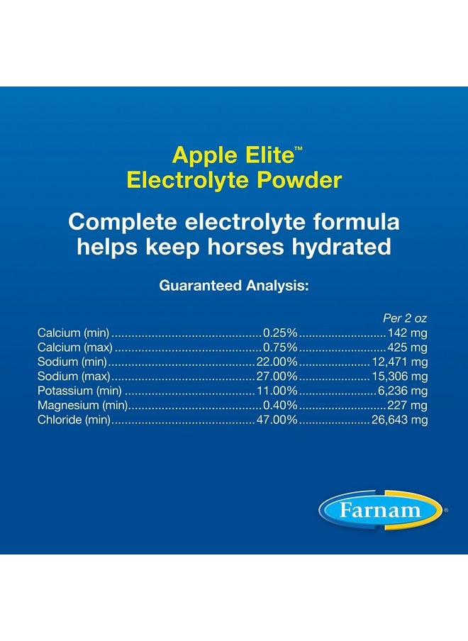 Farnam - Apple Elite Horse Electrolyte Powder, Replaces Minerals Lost In Sweat During Exercise, Extreme Weather & Stressful Conditions, 5 Lb., 40 Day Supply - Image 1