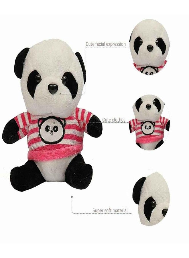 DearJoy Panda in Pink T-Shirt Plush Toy 20 cm - Image 3