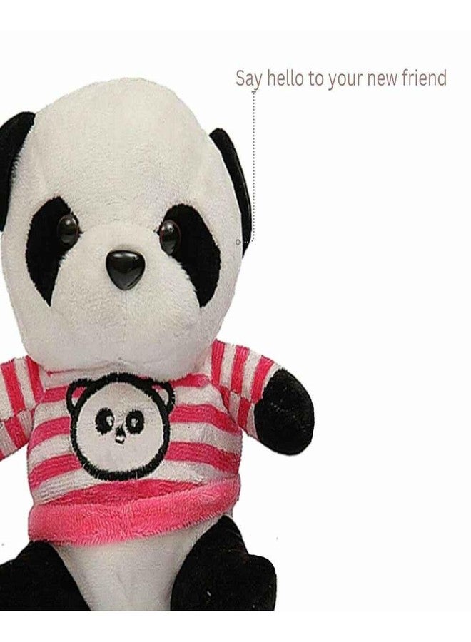 DearJoy Panda in Pink T-Shirt Plush Toy 20 cm - Image 4