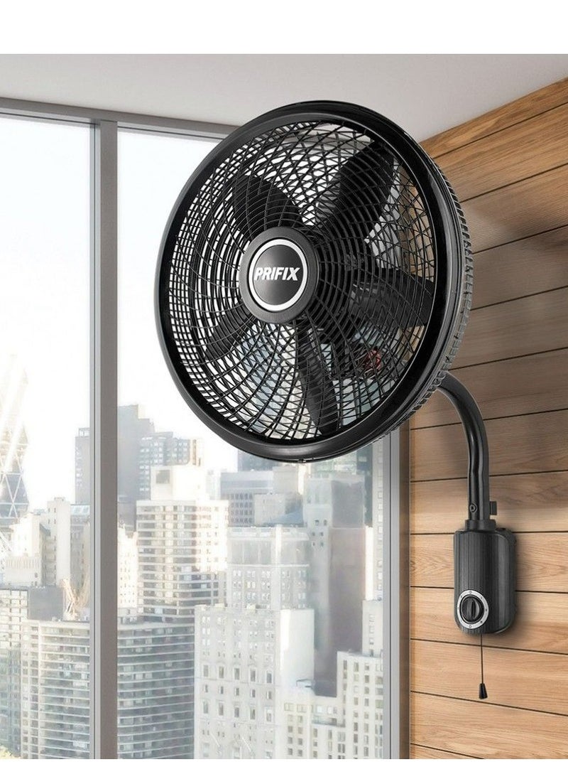 Perfix Wall Fan, 21 Inch, Black - WFJ-210