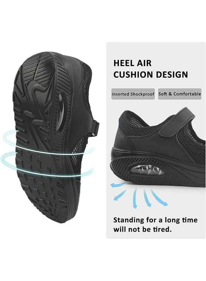 Women's Comfortable Working Nurse Shoes Non-Slip Adjustable Breathable Walking Buffer Fitness Casual Nursing Orthotic Shoes - Image 3