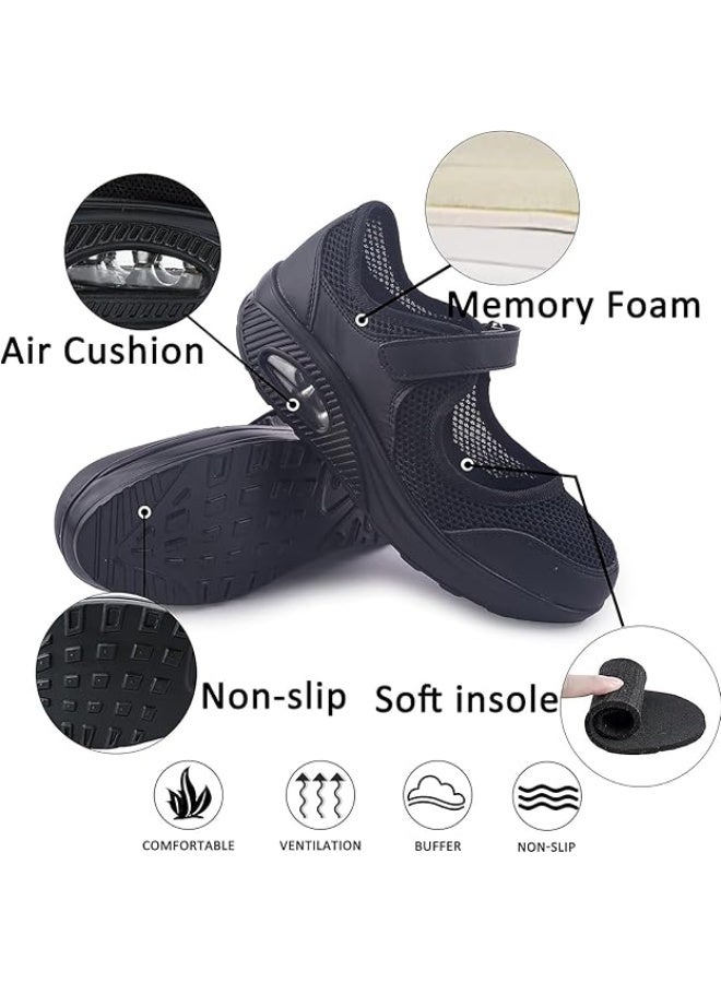 Women's Comfortable Working Nurse Shoes Non-Slip Adjustable Breathable Walking Buffer Fitness Casual Nursing Orthotic Shoes - Image 4