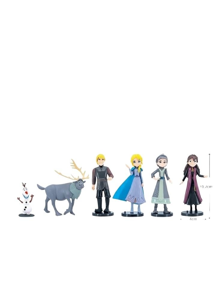 بريميم مجموعة هدايا شخصيات فيلم فروزن اثنان مع إلسا وآنا وأولاف وسفين وأصدقائهم للأطفال - Image 1
