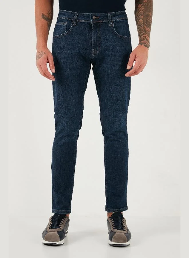 Buratti  Buratti Cotton Slim Fit High Waist Skinny Leg Jeans Men's JEANS 3300C41TOKYO for Men | Best Price UAE