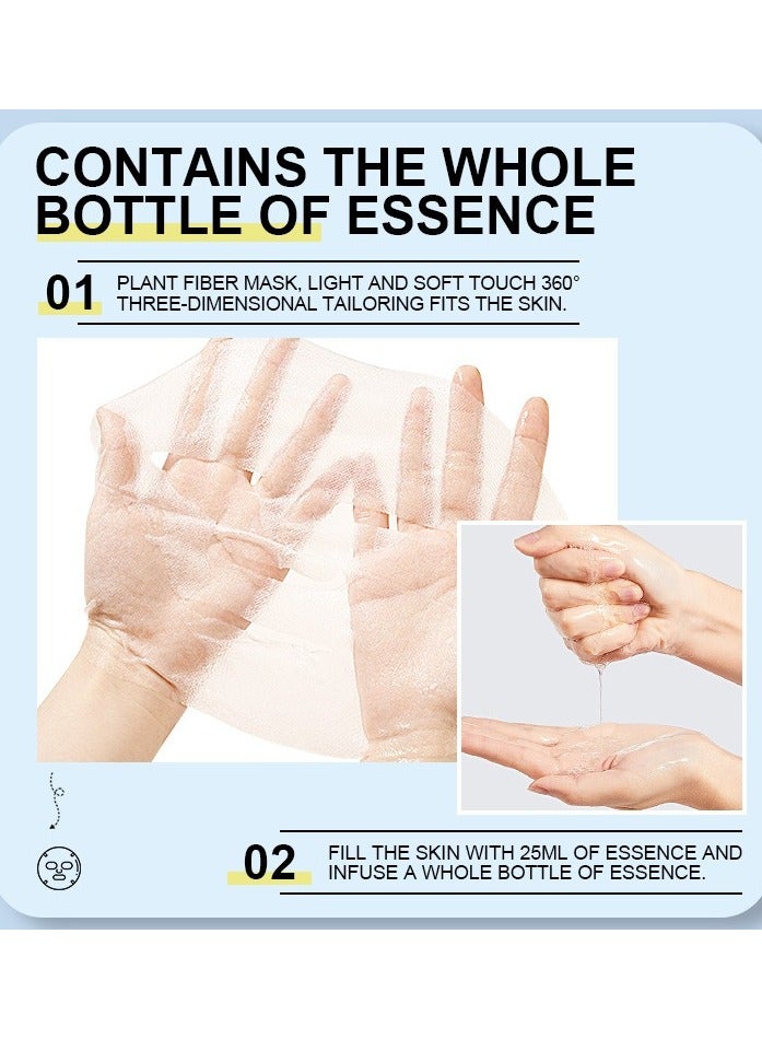 Kormesic Strawberry Extract Hydrating Sheet Mask Set - 5 Pack (25ml Each)  - Image 4