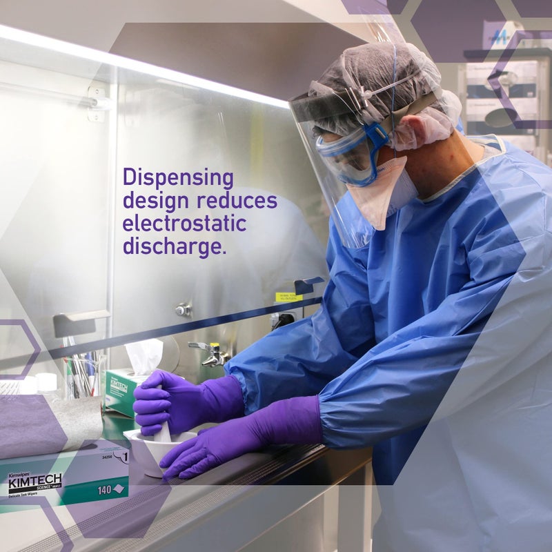 Kimberly-Clark Kimwipes(R), 14.7 in x 16.6 in, 140 Count - Image 2