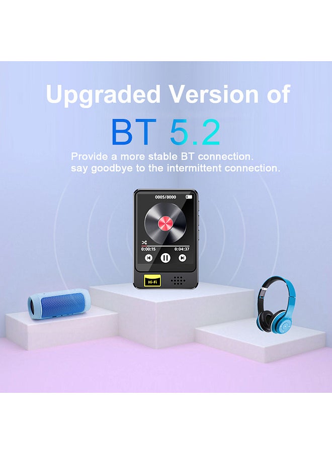 Generic - USB Audio Player Hi-Fi Mp3 Player Mini MP3 MP4 Player with Speaker BT USB Charging Suitable for Sports and Travel Music Player Video Player - Image 1