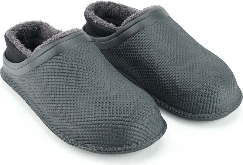 جيزر Men's Winter Eva Plush Silent Sole Home Garden Slippers