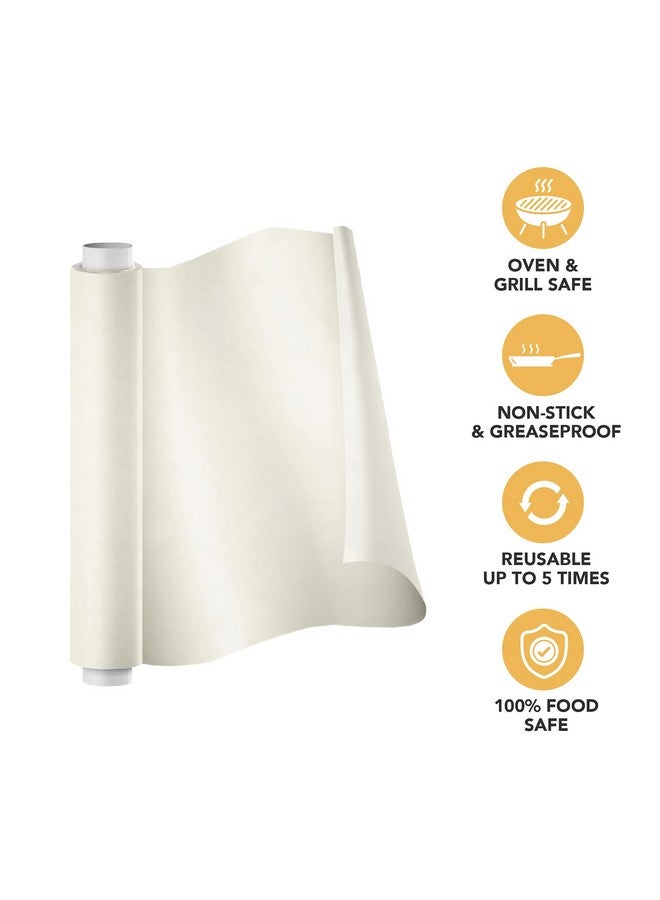 Coze Baking Paper 20 metres, Pack of 1, 100% Oven & Microwave Safe Upto 240°C, No Added Wax or Coating, 100% Food Safe, FDA Approved, Butter Paper Roll, Parchment Paper for Baking Cake (Off-White) - Image 2