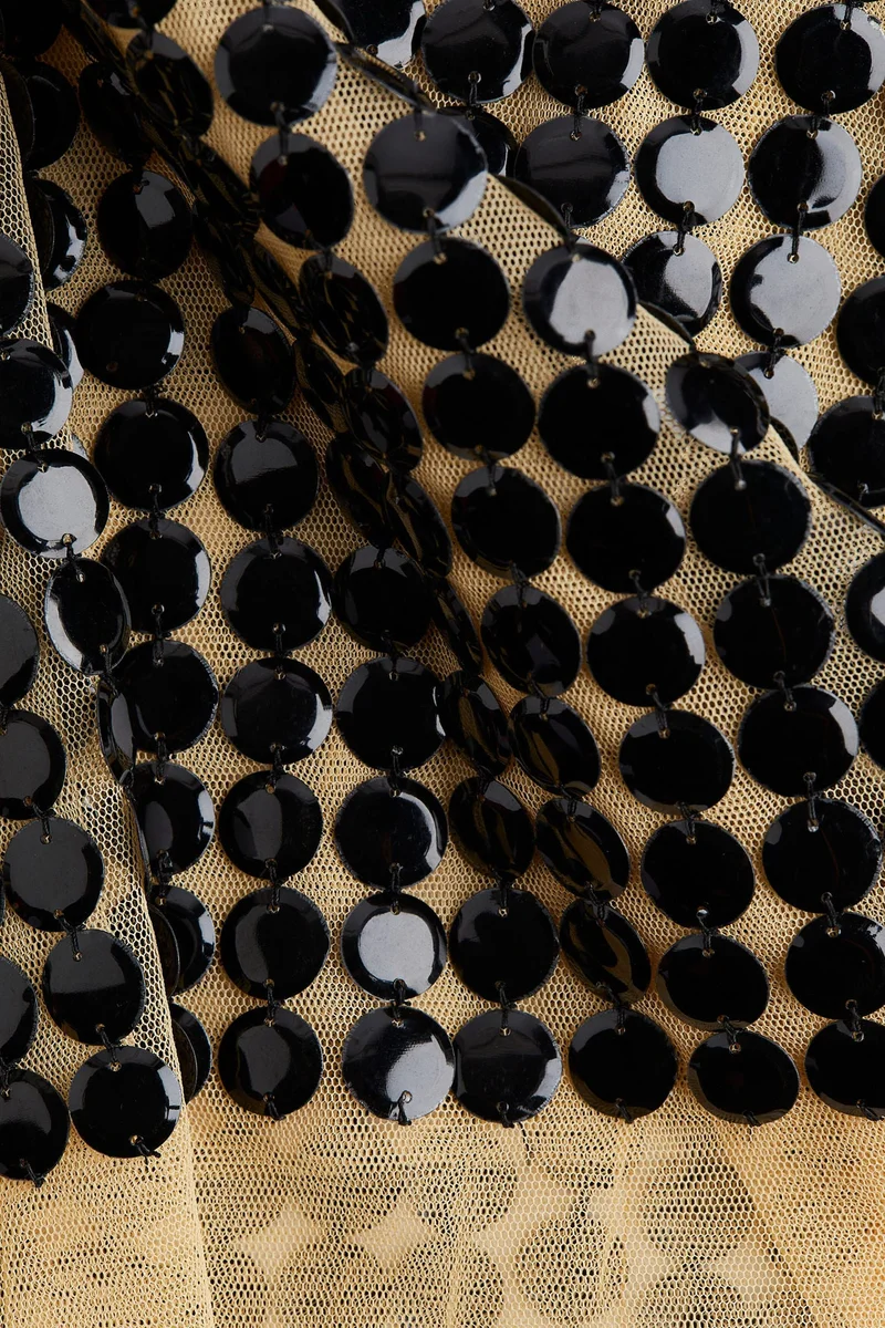 H&M Sequined mesh skirt