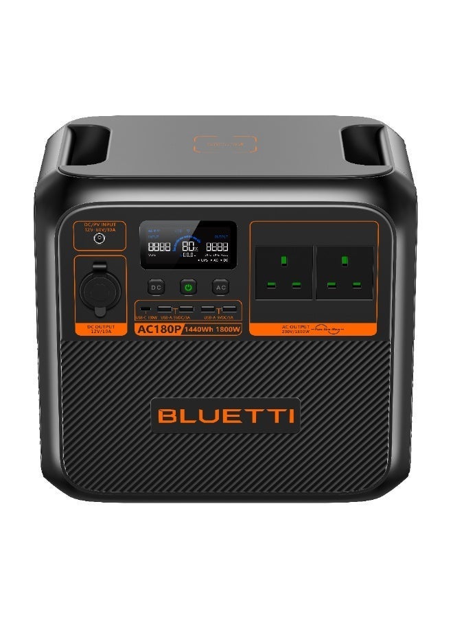 BLUETTI AC180P Solar Portable Power Station | 1,800W 1,440Wh - Image 1