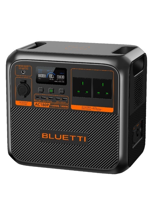 BLUETTI AC180P Solar Portable Power Station | 1,800W 1,440Wh - Image 2
