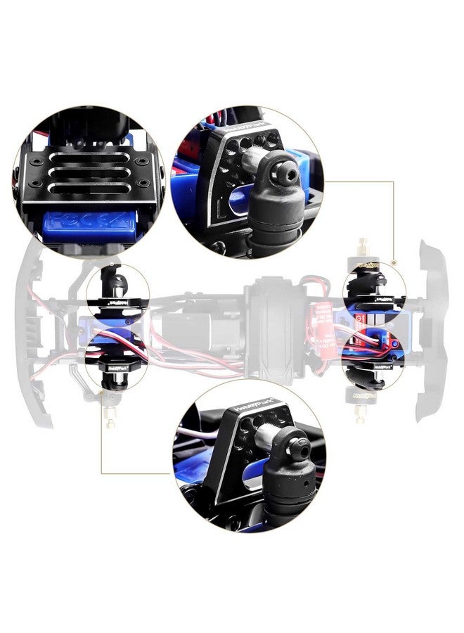 هوبي بارك أبراج الصدمات الأمامية والخلفية من الألومنيوم لـ 1/18 Traxxas Trx4M مجموعة أدوات تثبيت الصدمات الزاحفة - Image 2
