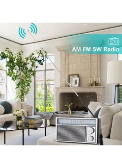 Generic Radio Portable AM FM Retro Radio, Transistor Radio with Large Speaker, Battery Powered or DC Power Supply for Indoor, Outdoor and Emergency Use, Small Transistor Radio AM FM Gifts  - Image 3