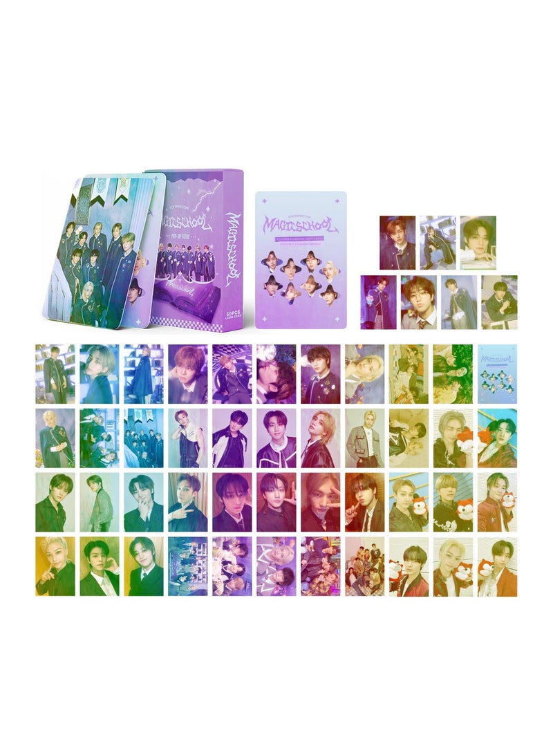 NIBEMINENT 50 Pcs Kpop Stray Kids MAGIC SCHOOL Lomo Cards Card For Fans Collection Gifts - Image 3