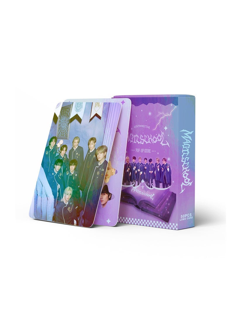 NIBEMINENT 50 Pcs Kpop Stray Kids MAGIC SCHOOL Lomo Cards Card For Fans Collection Gifts - Image 2