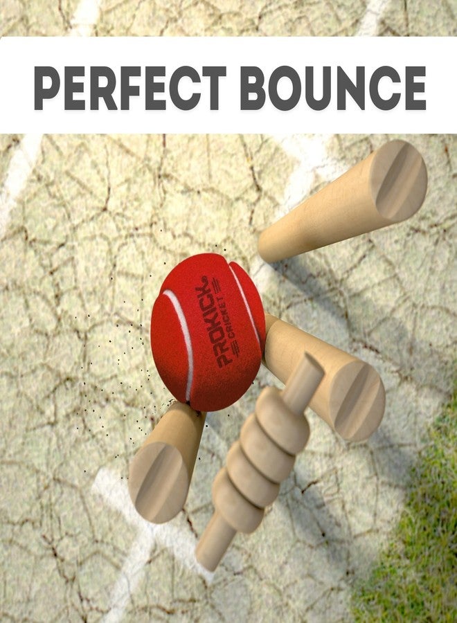 Prokick Cricket Tennis Ball - Lightweight & Heavy Weight (Pack of 6 - Red Heavy) - Image 3