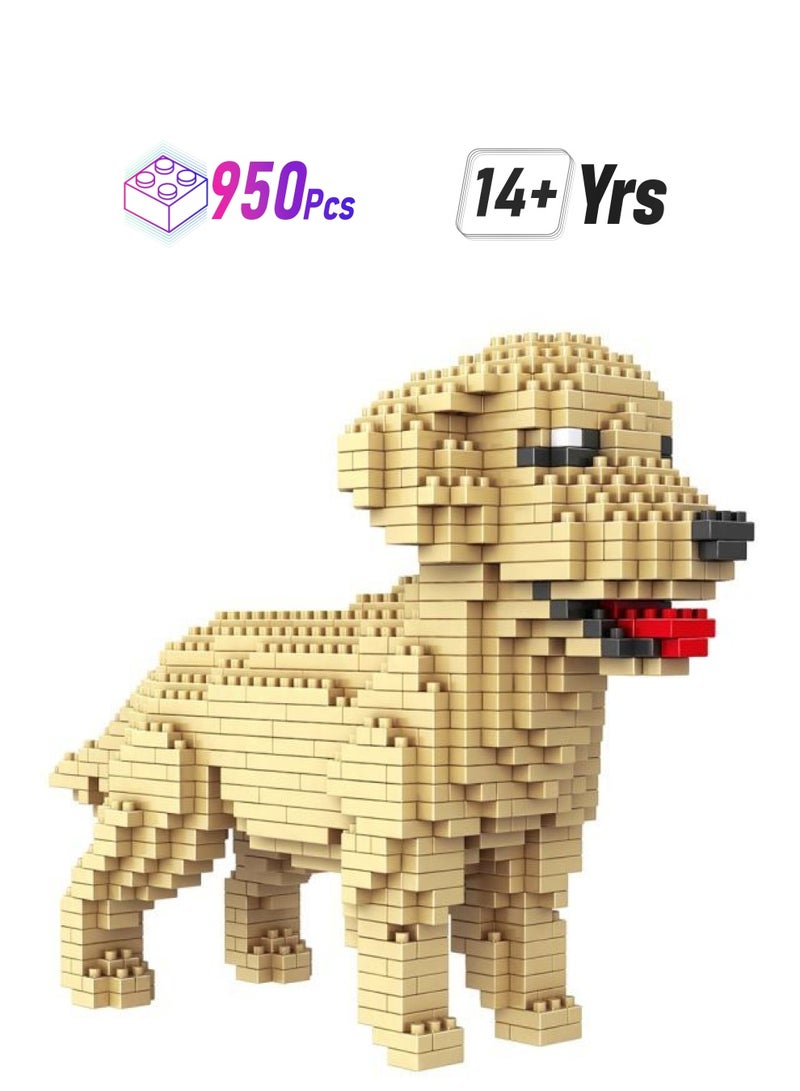 NIBEMINENT T3705-6-L 950-Piece Golden Retriever Dog Building Set T3705-6 14+ Years  - Image 1